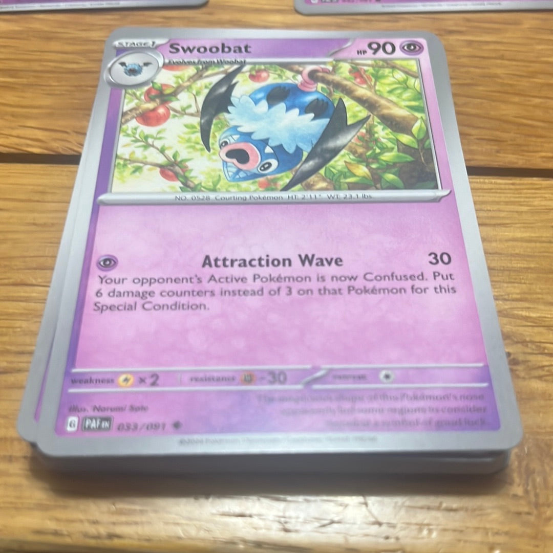Paldean Fates: Swoobat #33 Paldean Fates: Swoobat #33